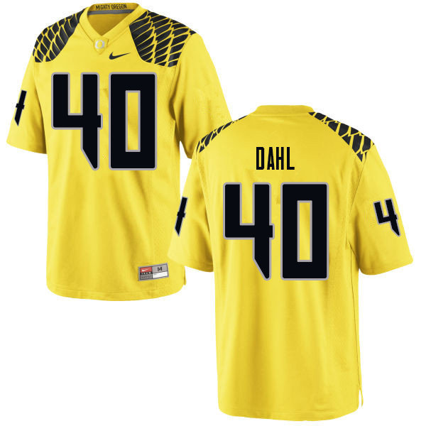 Men #40 Noah Dahl Oregn Ducks College Football Jerseys Sale-Yellow - Click Image to Close